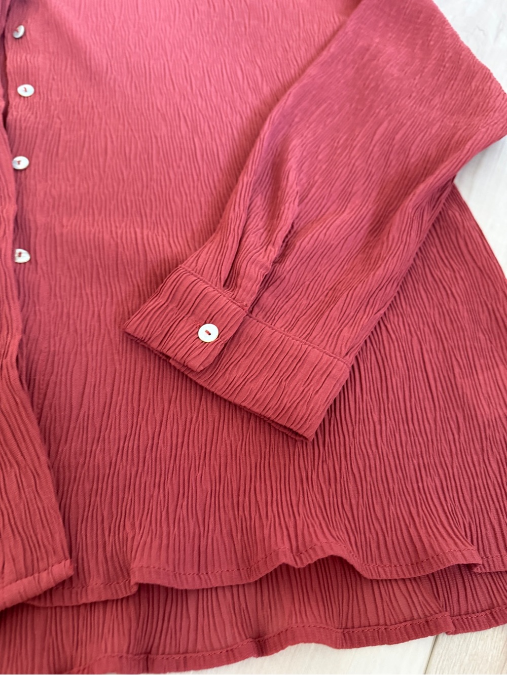 Lulu's Textured Button-Up Shirt - Picture 2 of 10